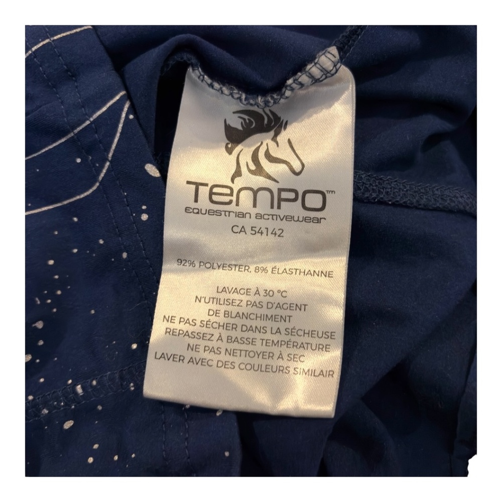 Blue Tempo Long Sleeve Shirt 1/4 Zip At Neck - Picture 7 of 9